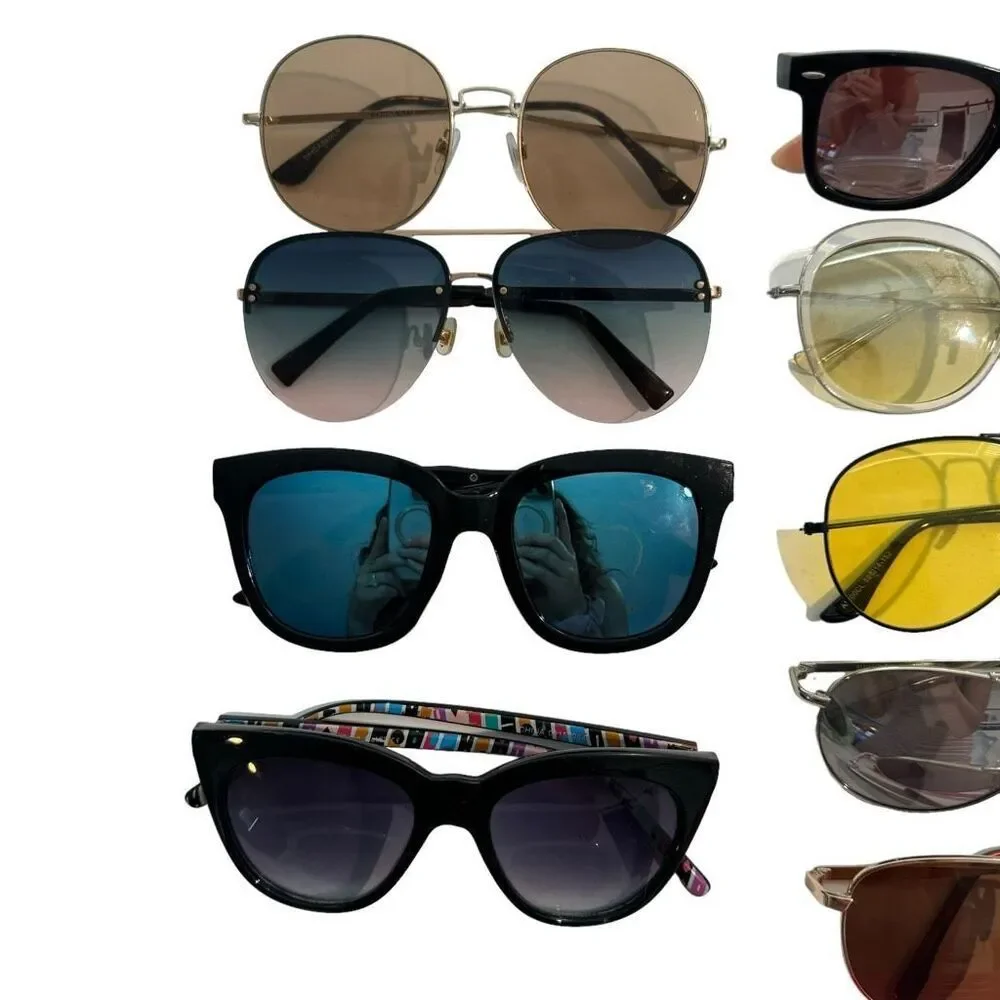 11 Pairs of Sunglasses Multi Colors Bundle Set of Sunglasses